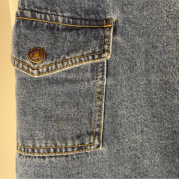 Forever 21 Medium Wash Denim Zip Up Mini Skirt Size Medium - Picture 7 of 13